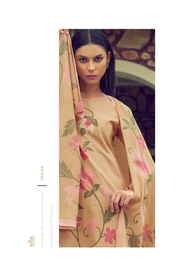 The Elnaz Collection By Prm Fancy Work Lawn Cotton Dress Material Wholesale Market In Surat